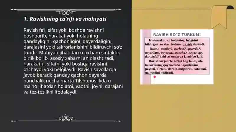 Ravish haqida tushuncha 3