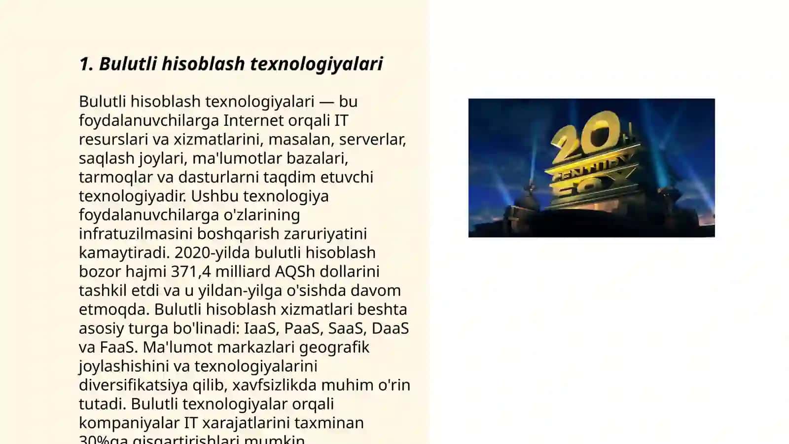 Bulutli hisoblash texnologiyalari 3