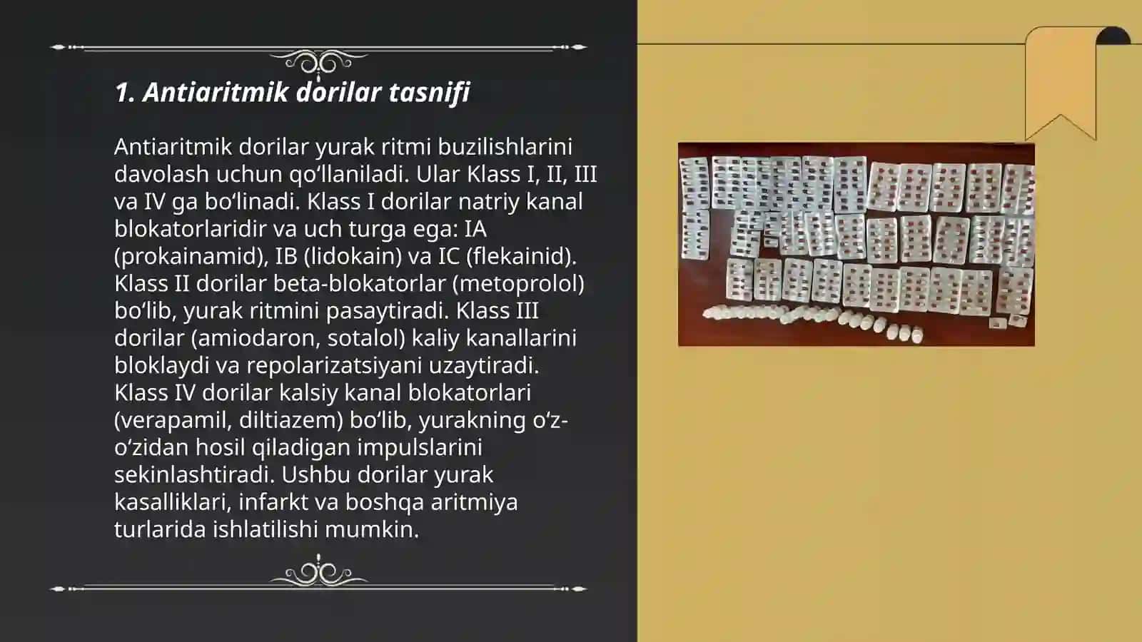 Antiaritmik dori vositalari 3