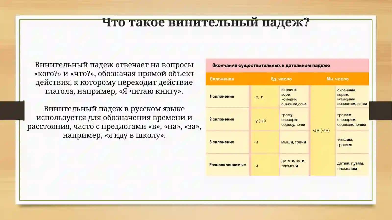 Винительный падеж 3