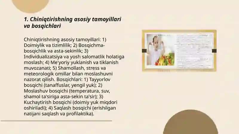 Organizmni chiniqtirish usuli 3