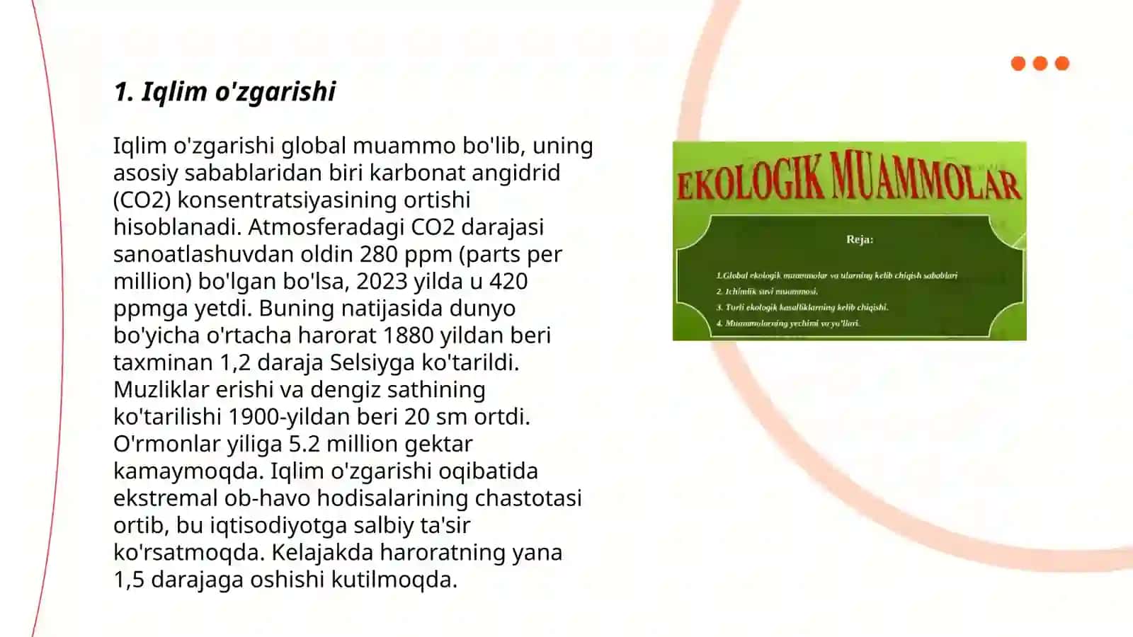 Ekologik global muammolar 3