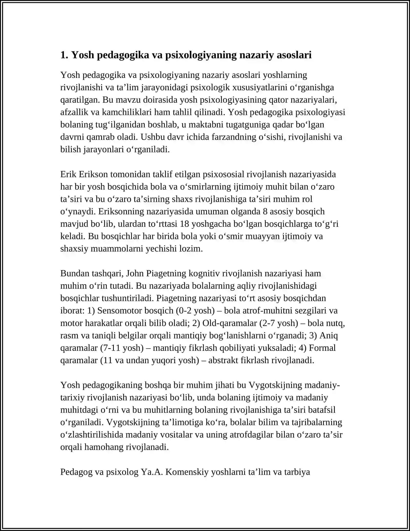 Yosh Pedagogika Psixologiyasi 3
