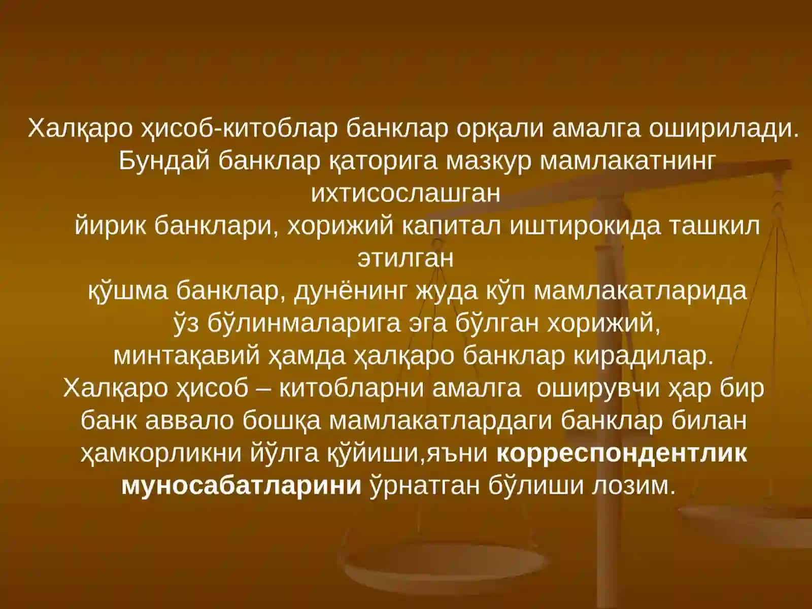 ХАЛКАРО ХИСОБ-КИТОБЛАР ВА КРЕДИТ 3