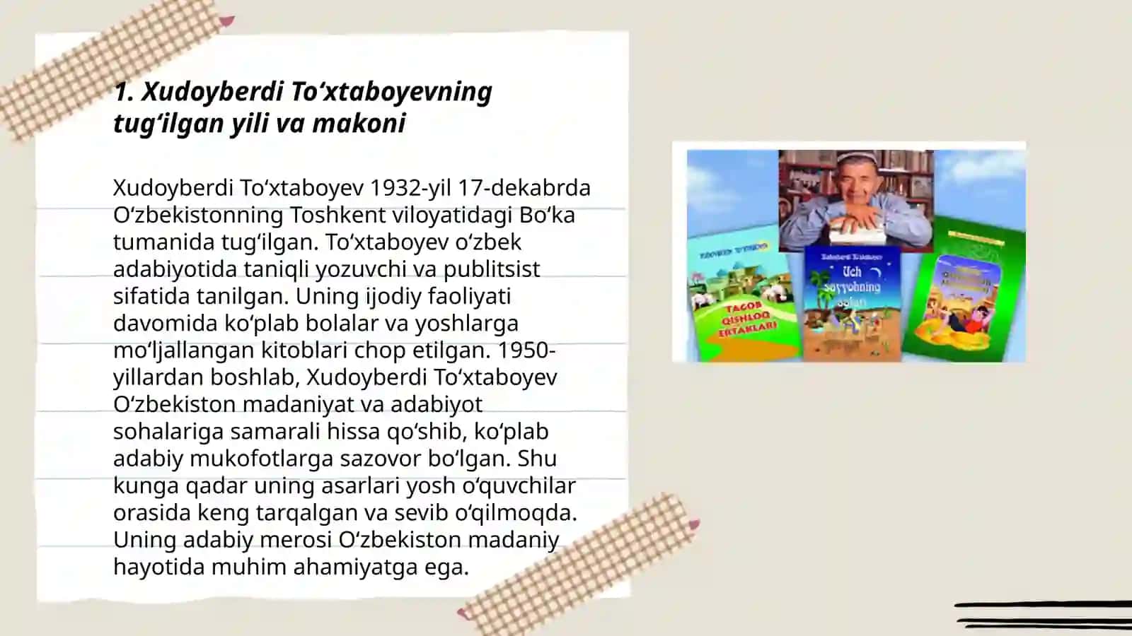 Xudoyberdi To‘xtaboyev hayoti va ijodi 3