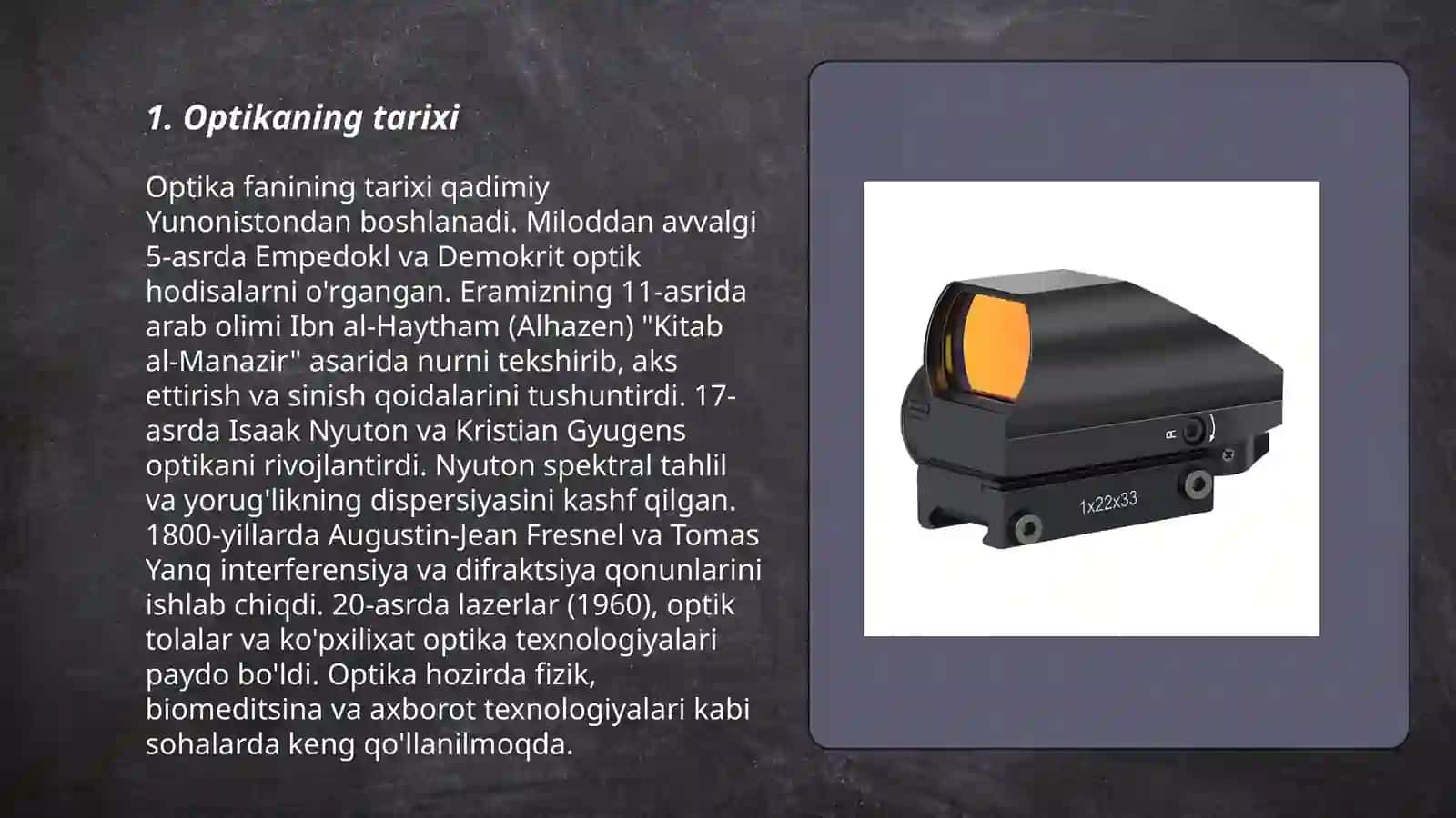 Optika umumiy tushuncha 3