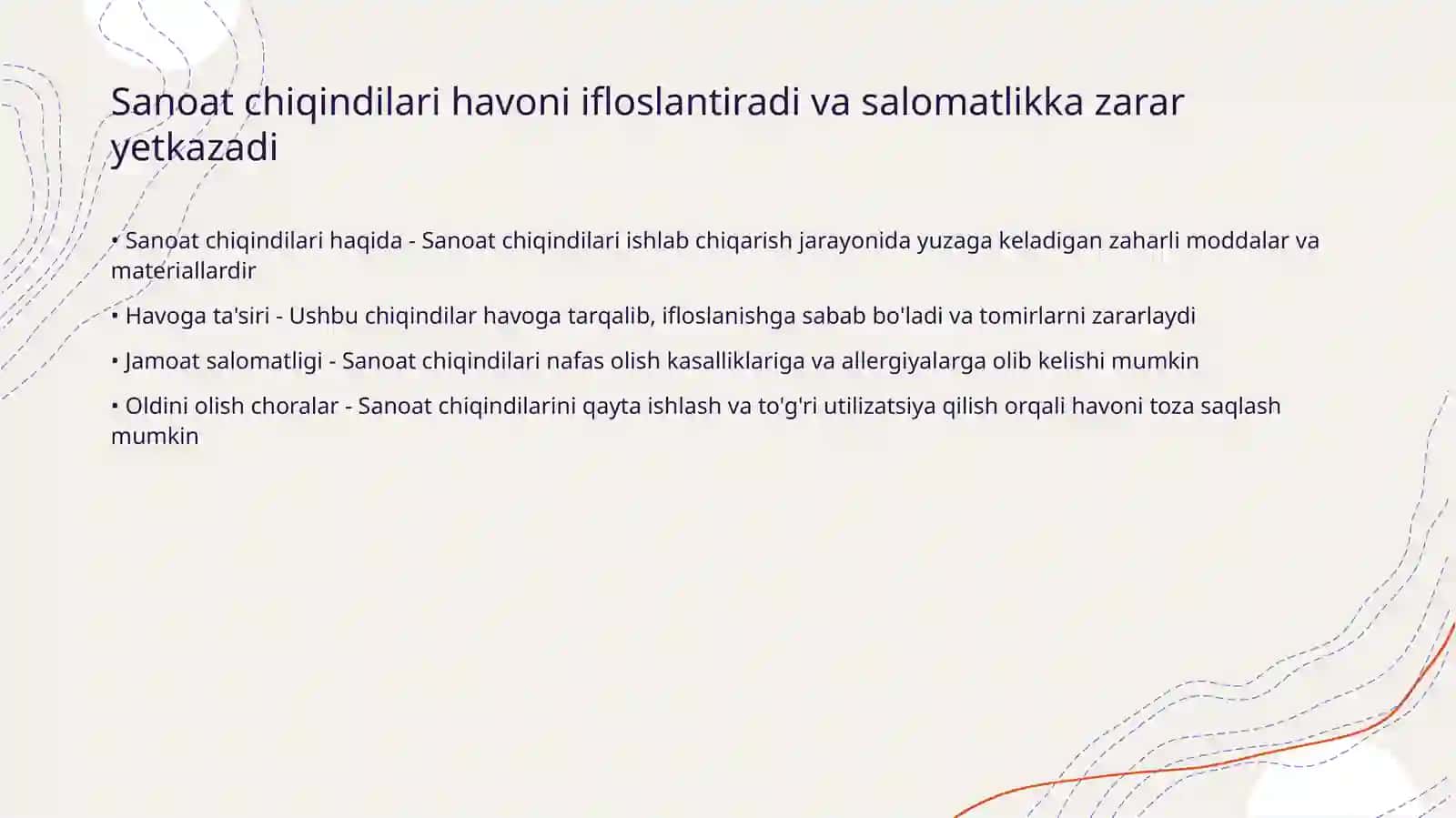 Atmosfera havosining ifloslanish sabablari 3