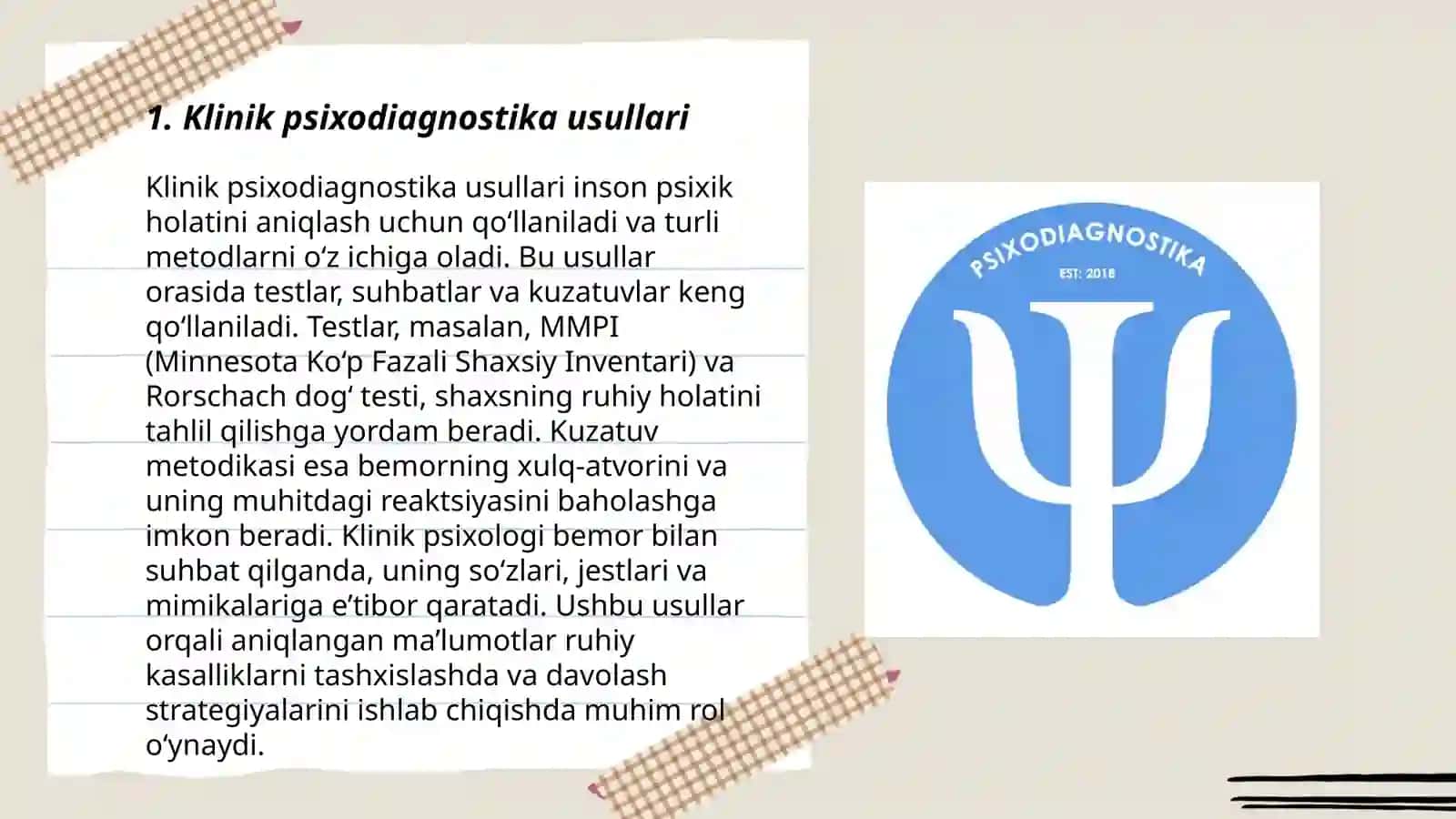 Klinik psixodiagnostika 3