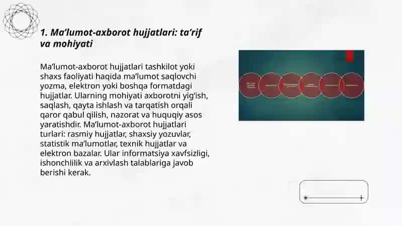 Ma’lumot-axborot hujjatlari va uning turlari 3