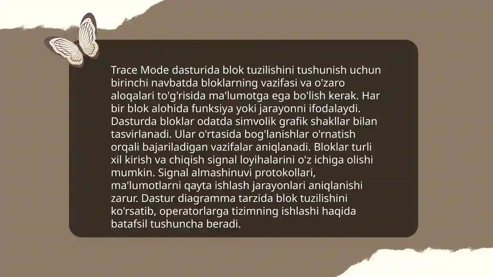 Trace Mode dasturiy paketida bloklar tuzish 3