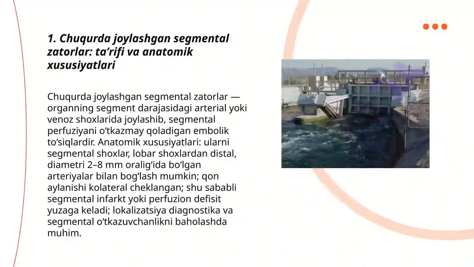 Chuqurda joylashgan sigmentli zatorlar 3