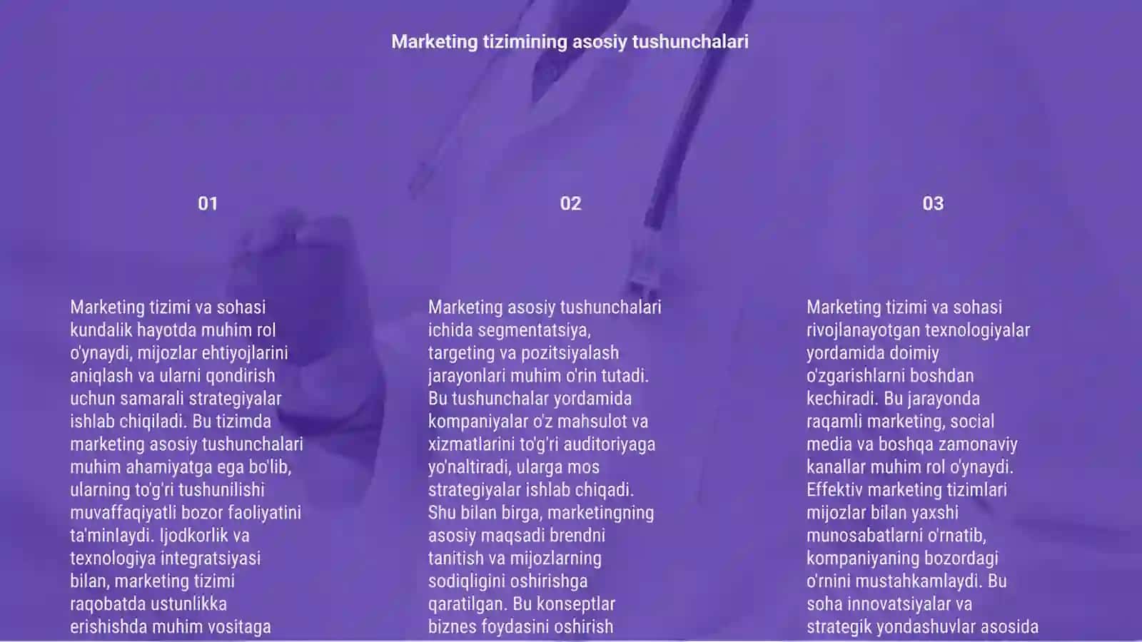 Marketing tizimi va sohasi 3