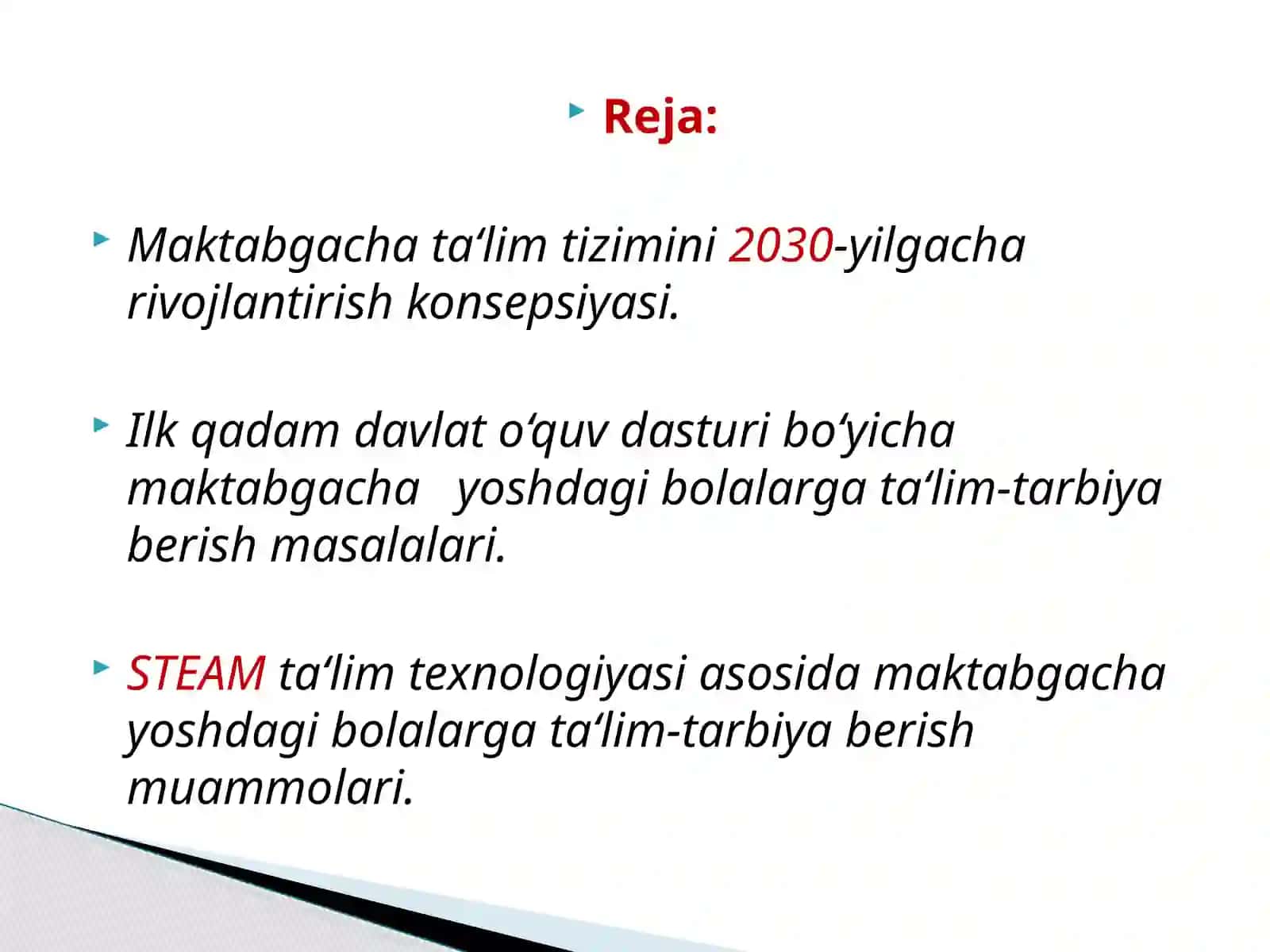 STEAM ta’lim texnologiyasini 3