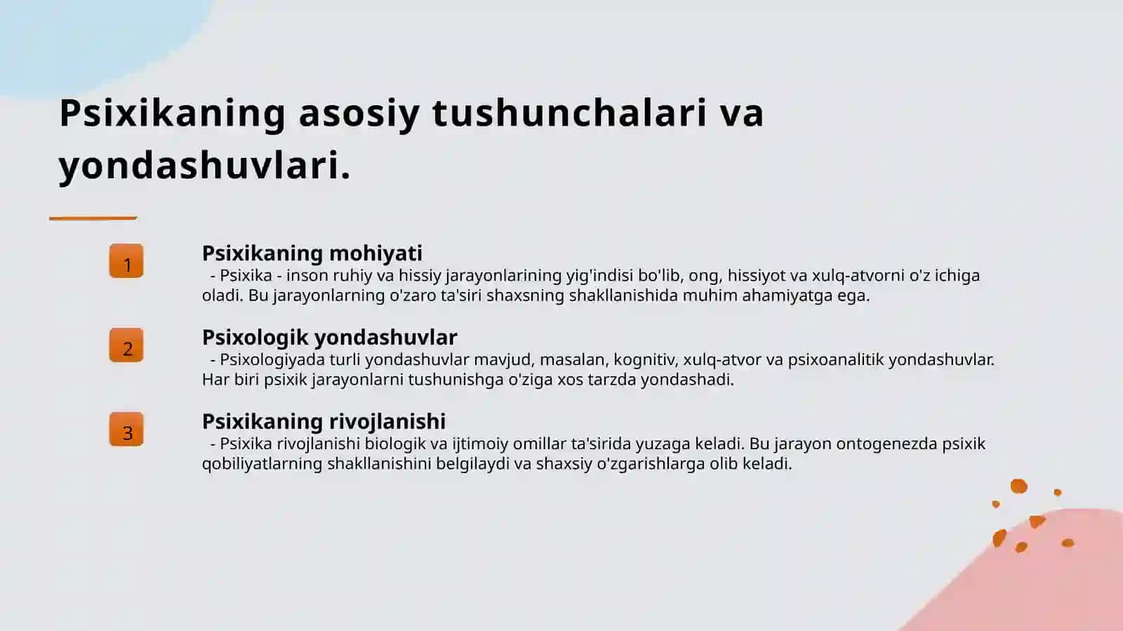 Psixika haqida umumiy tushuncha 3