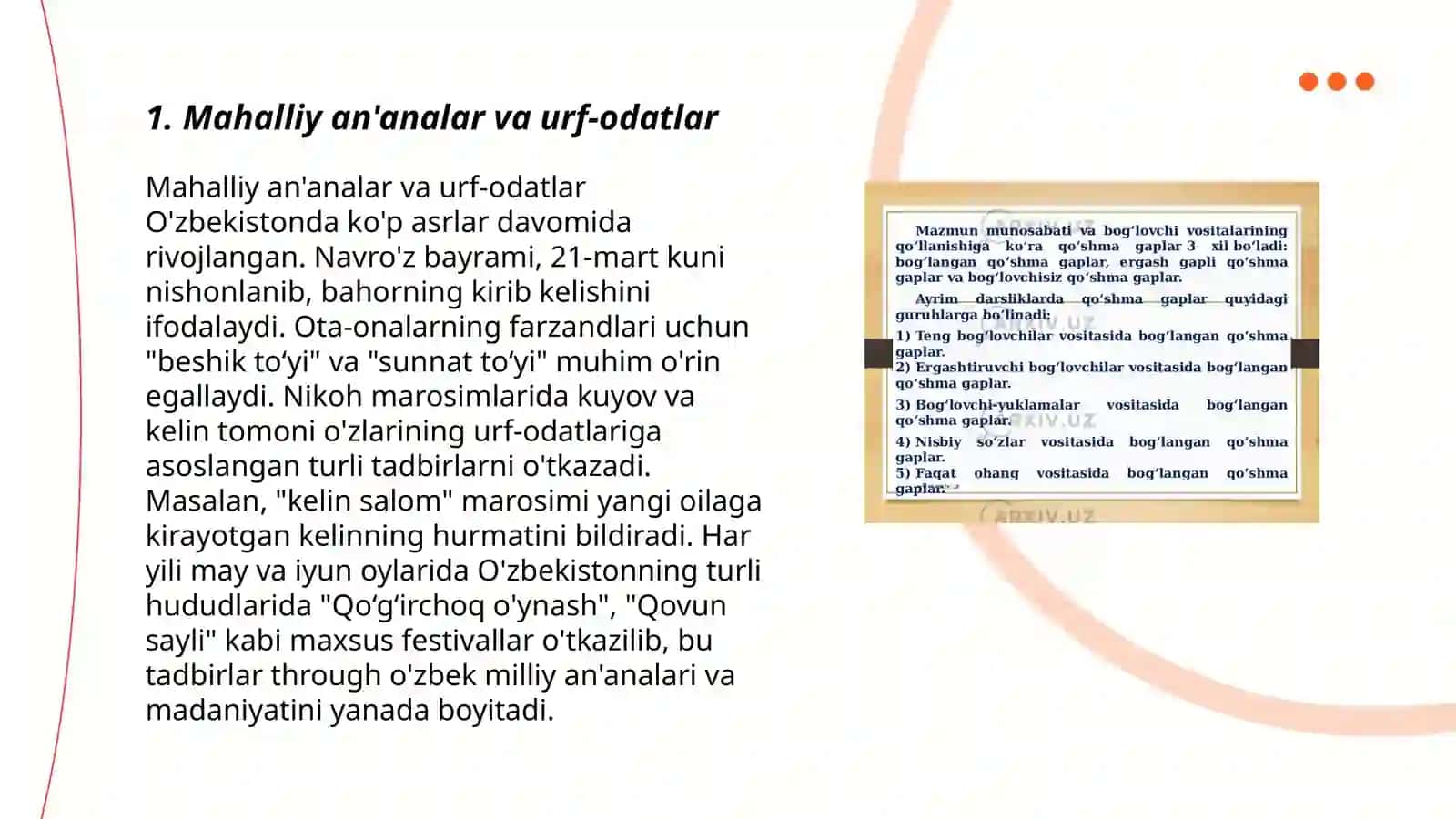 Mahalliy an'analar va urf-odatlar 3