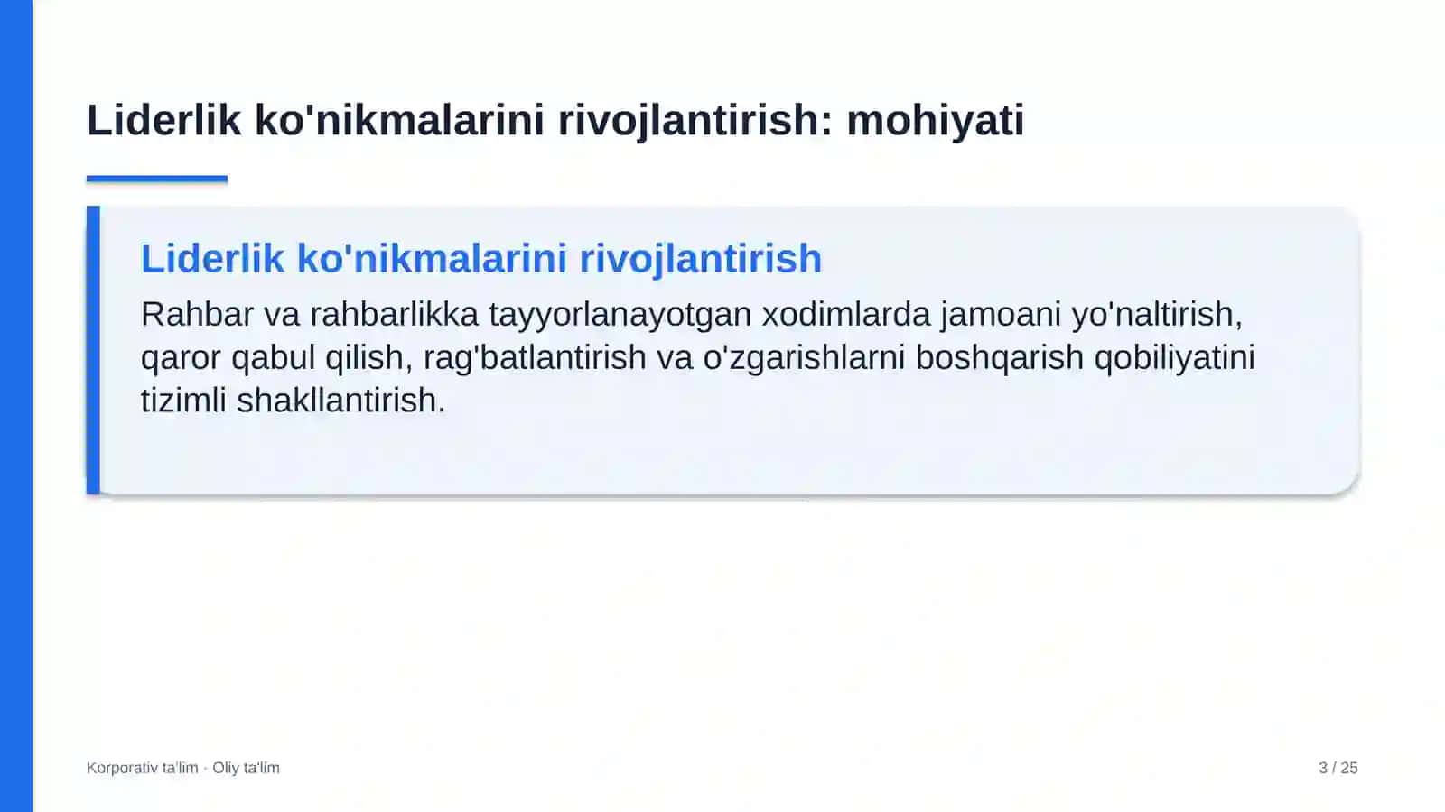 Animatsiya studiyalarida liderlik ko'nikmalarini rivojlantirish 3