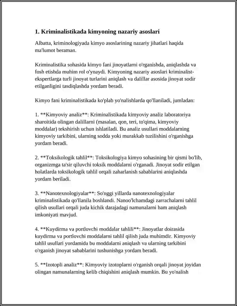 KRIMINALISTIKADA KIMYONING O'RNI 3
