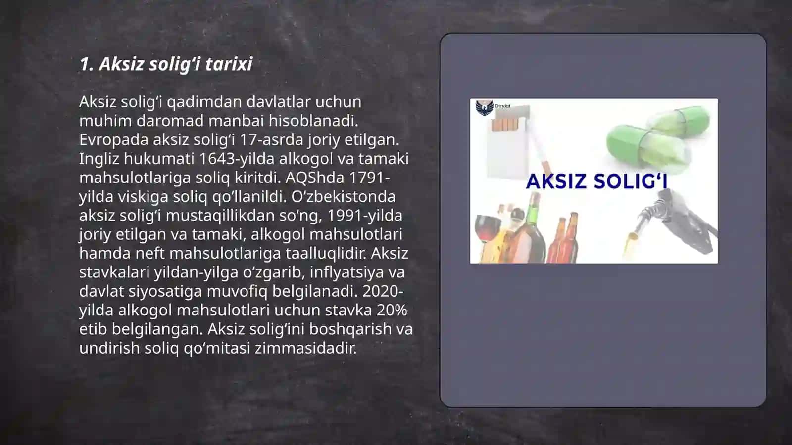 Aksiz soligʻi 3