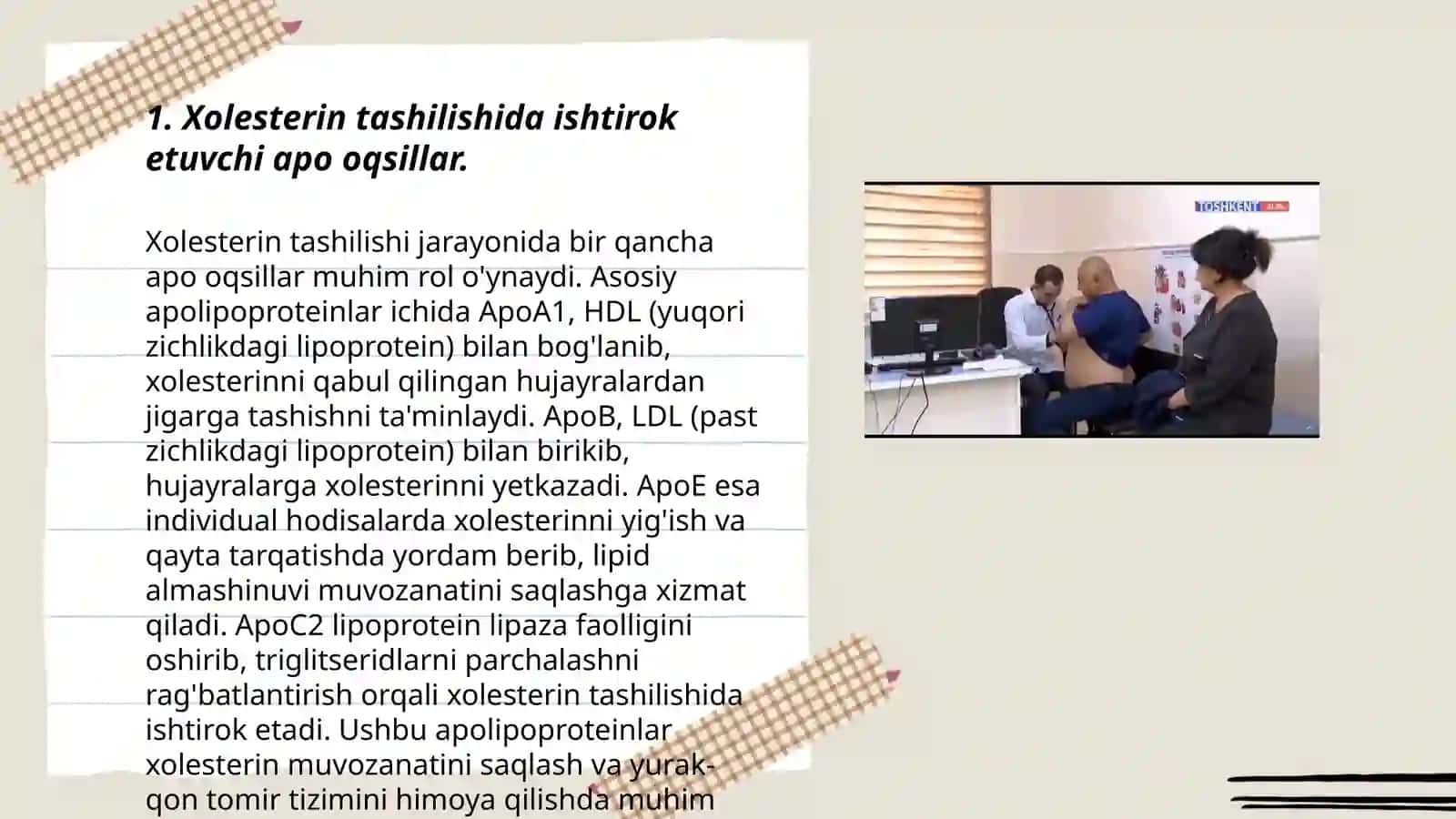 Xolesterin tashilishida qatnashuvchi apo oqsillar 3
