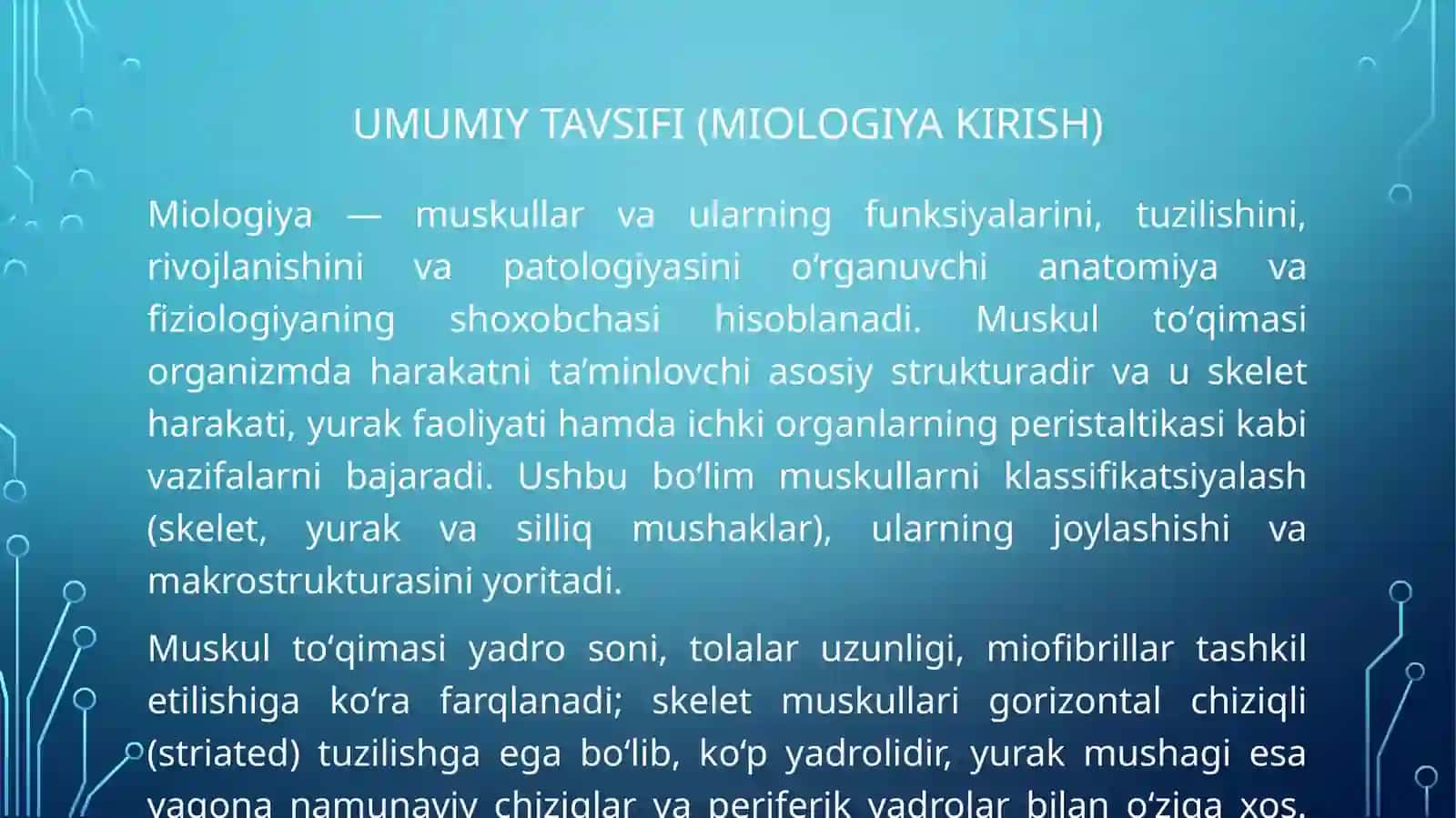 Muskullar ( miologiya) 3