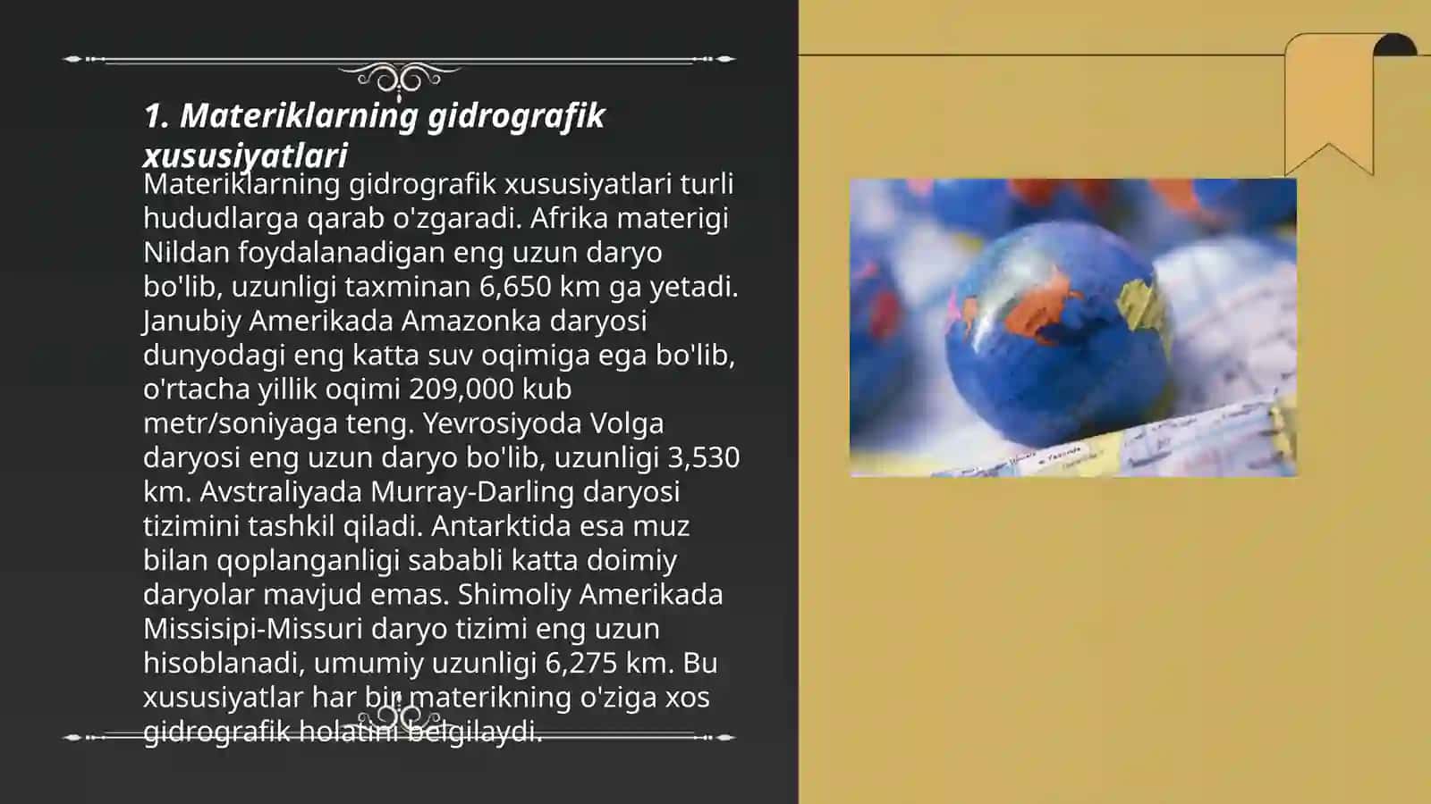 Materiklar gidrografiyasi 3