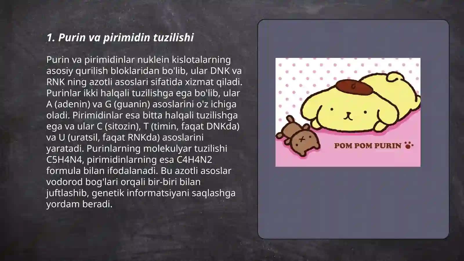Purin va Purimidin 3