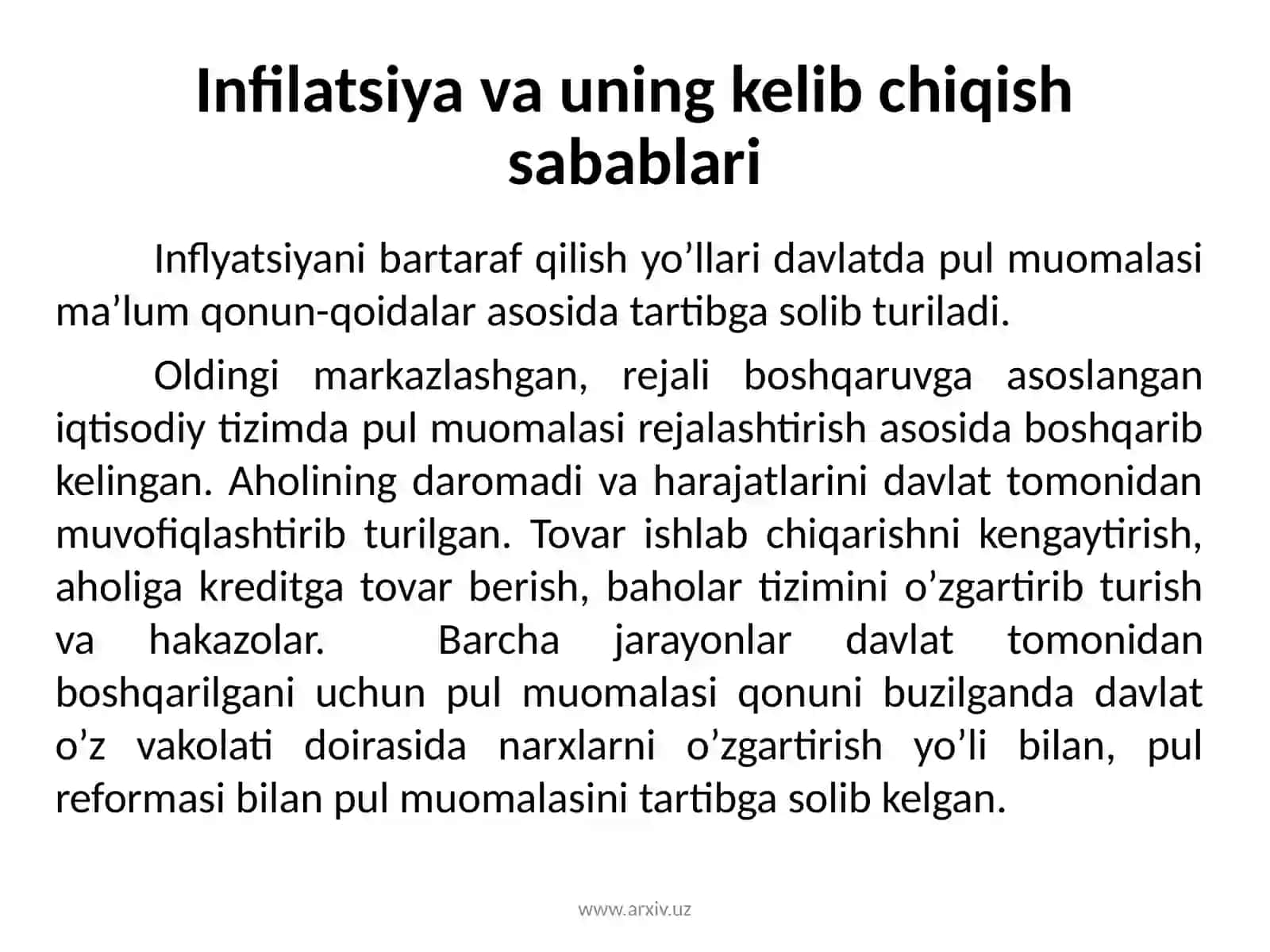 Infilatsiya va ishsizlik 3