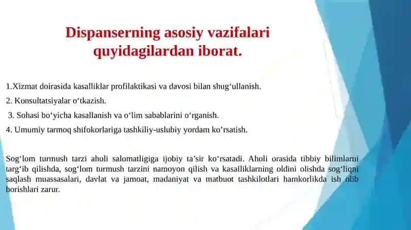 Dispanserizatsiya va skrining tashkilotish 3