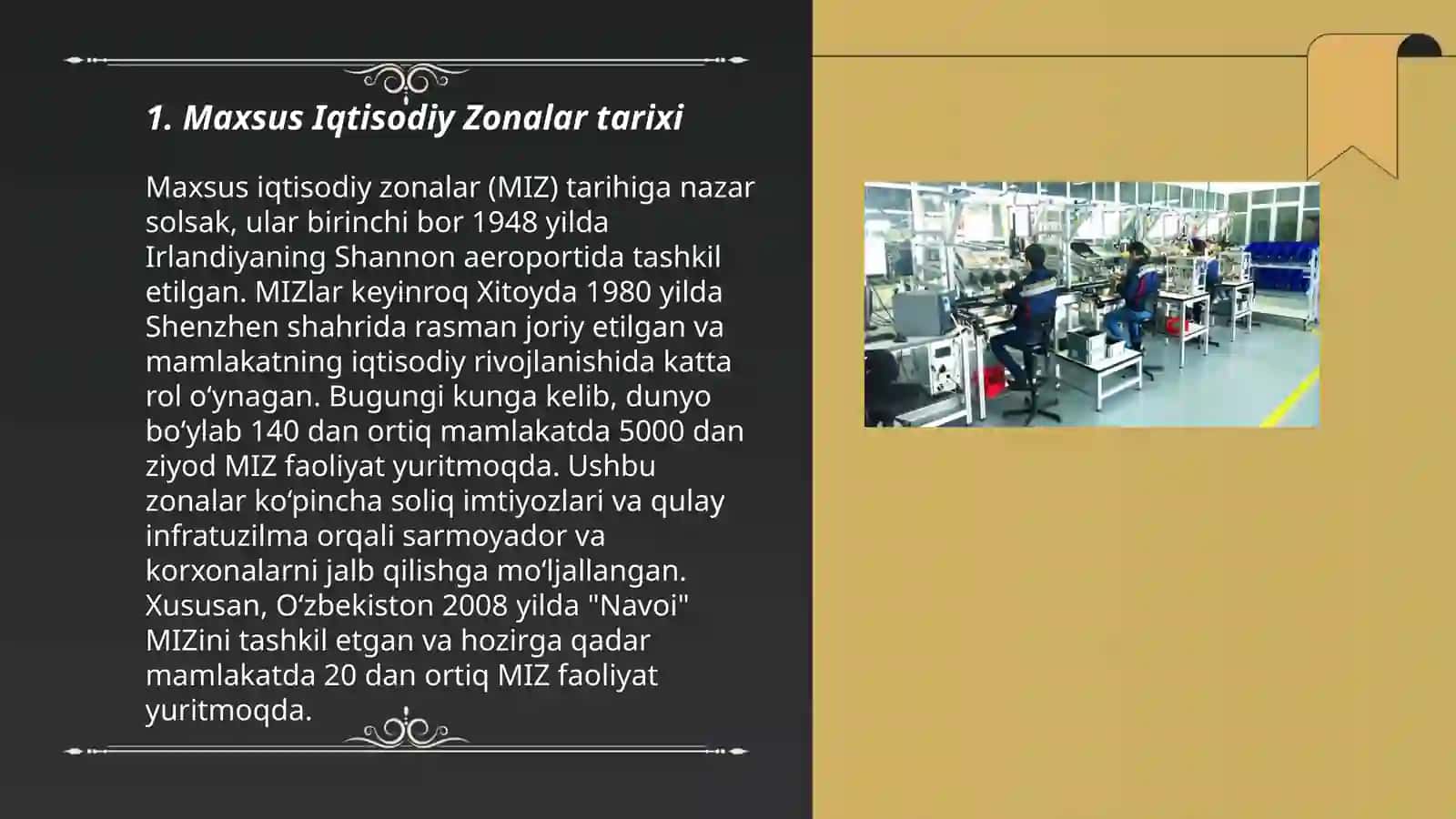 Maxsus Iqtisodiy Zonalar 3