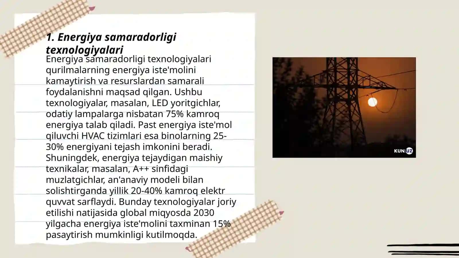 Energiya samaradorligi texnologiyalari 3