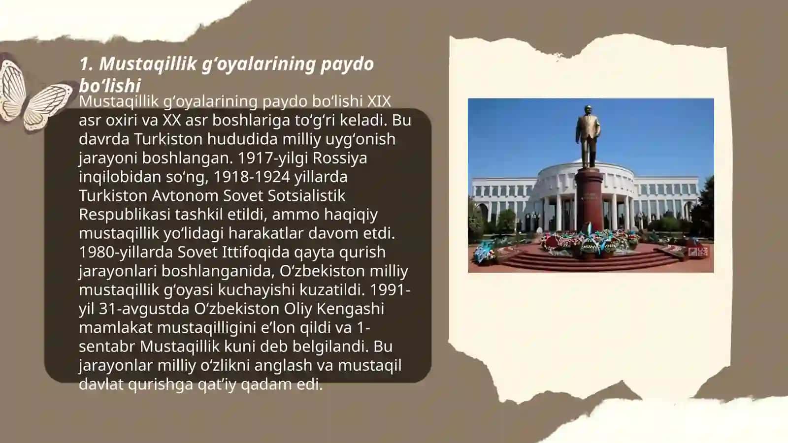 Oʻzbekistonda mustaqillik gʻoyalarining tarixiy asoslari 3