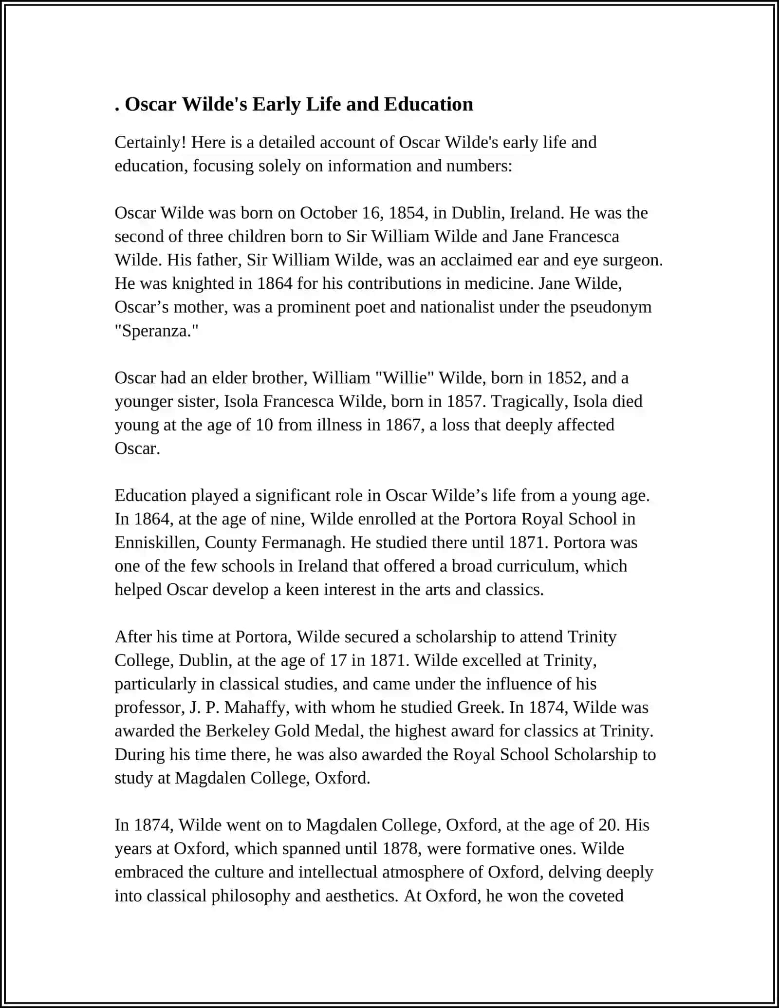 OSCAR WILDE AND HIS WORKS 3