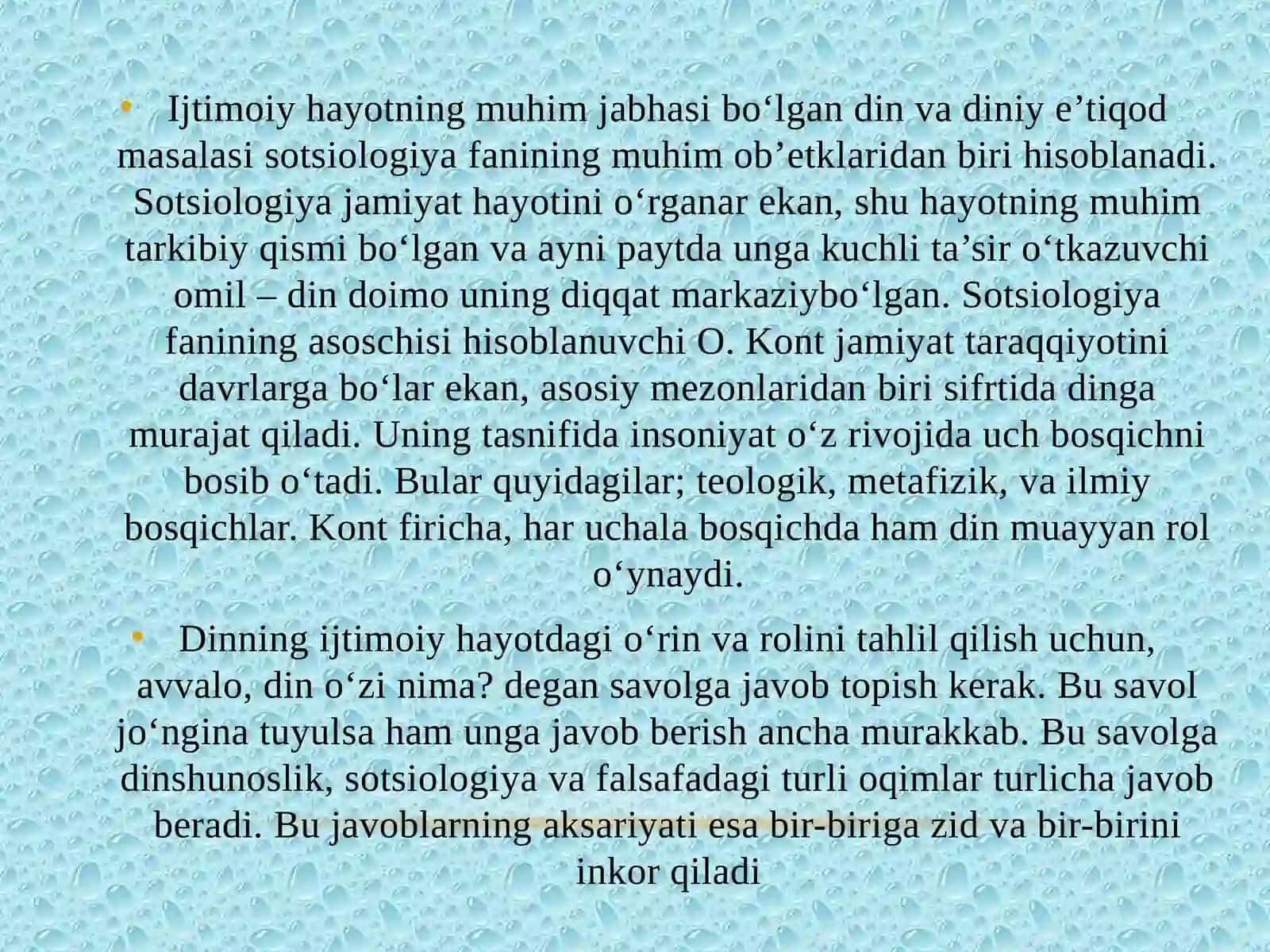 Dinning sotsiologik nazariyalar 3