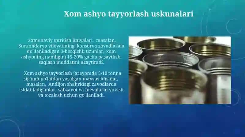 Konserva korxonalari asosiy qurilmalari 3
