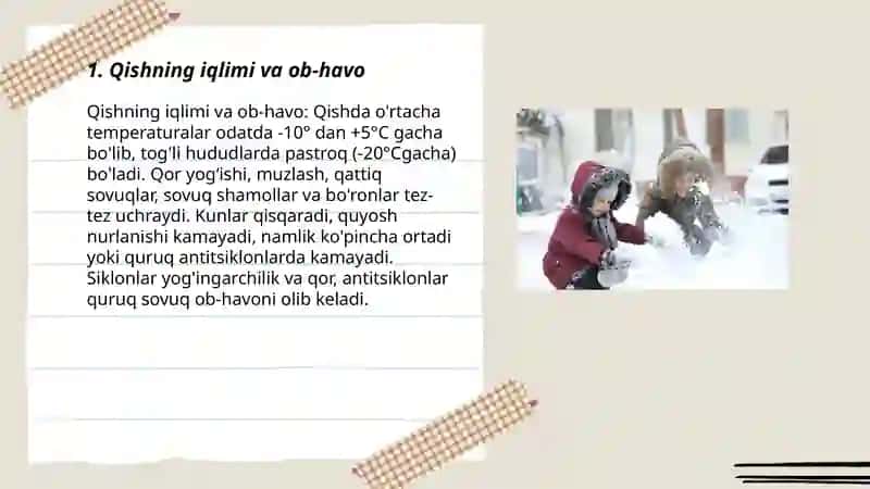 Qishning iqlimi va ob-havo 3