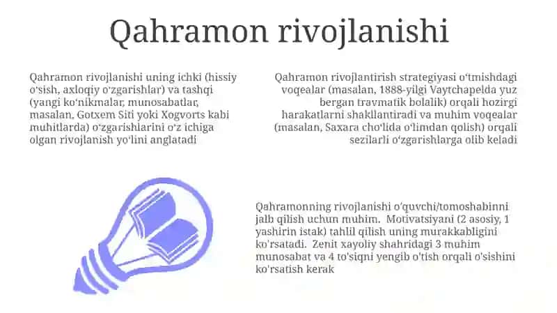 Qahramon rivojlanishi 3
