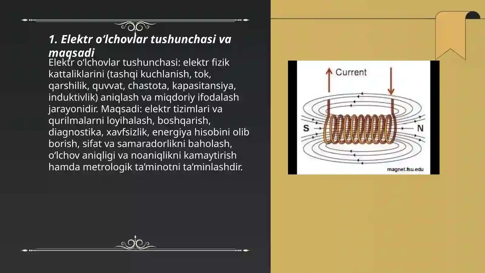 Elektr o‘lchovlar xaqida tushuncha 3