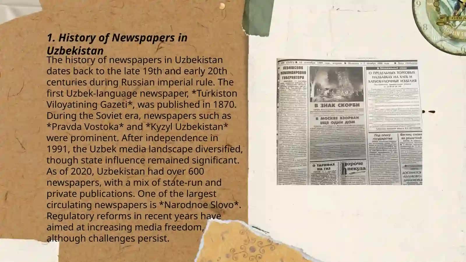 History of Newspapers in Uzbekistan 3