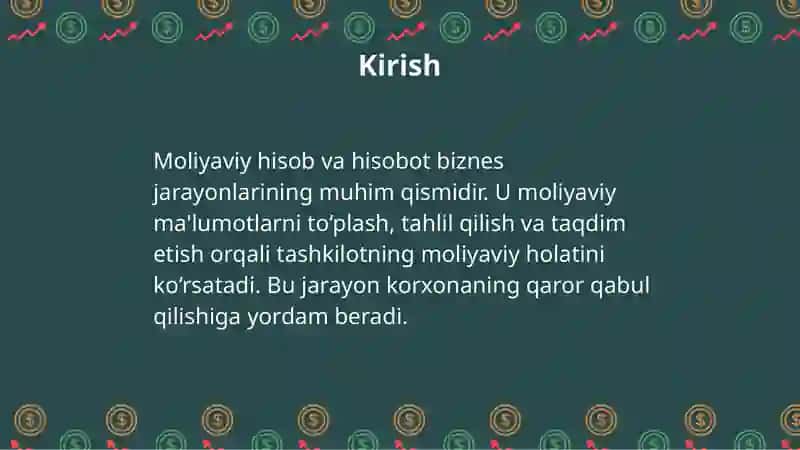 Moliyaviy hisob va hisobatning mohiyati 3