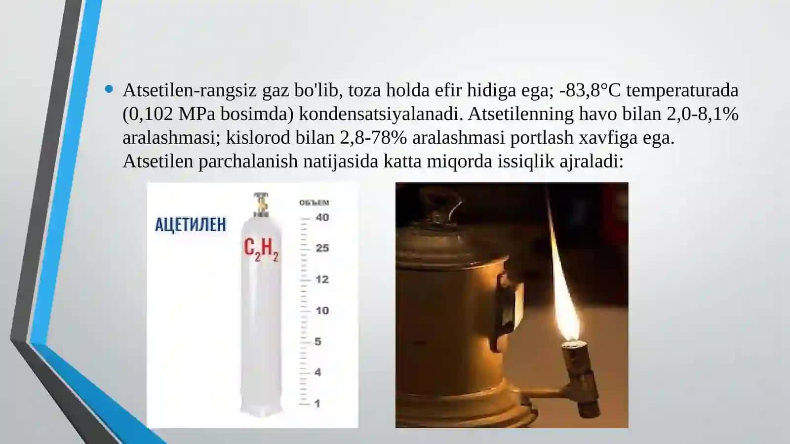 Atsetilen ishlab chiqarish usullari 3
