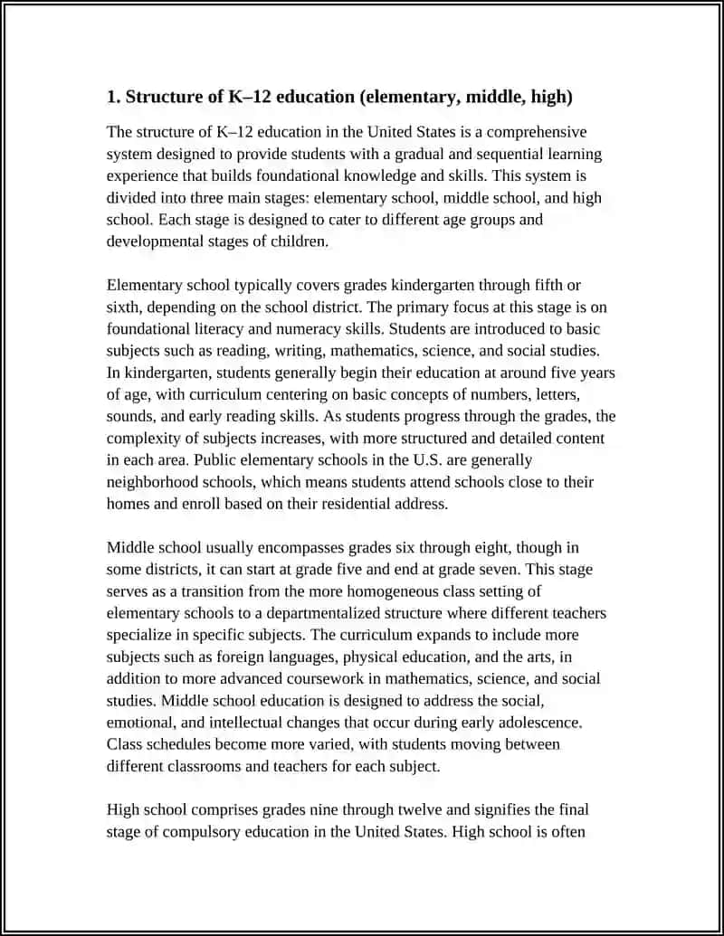 EDUCATION IN THE USA 3