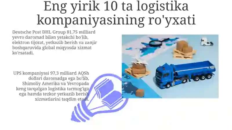 Top 10 ta dunyoning yirik logistika kompanyalari 3