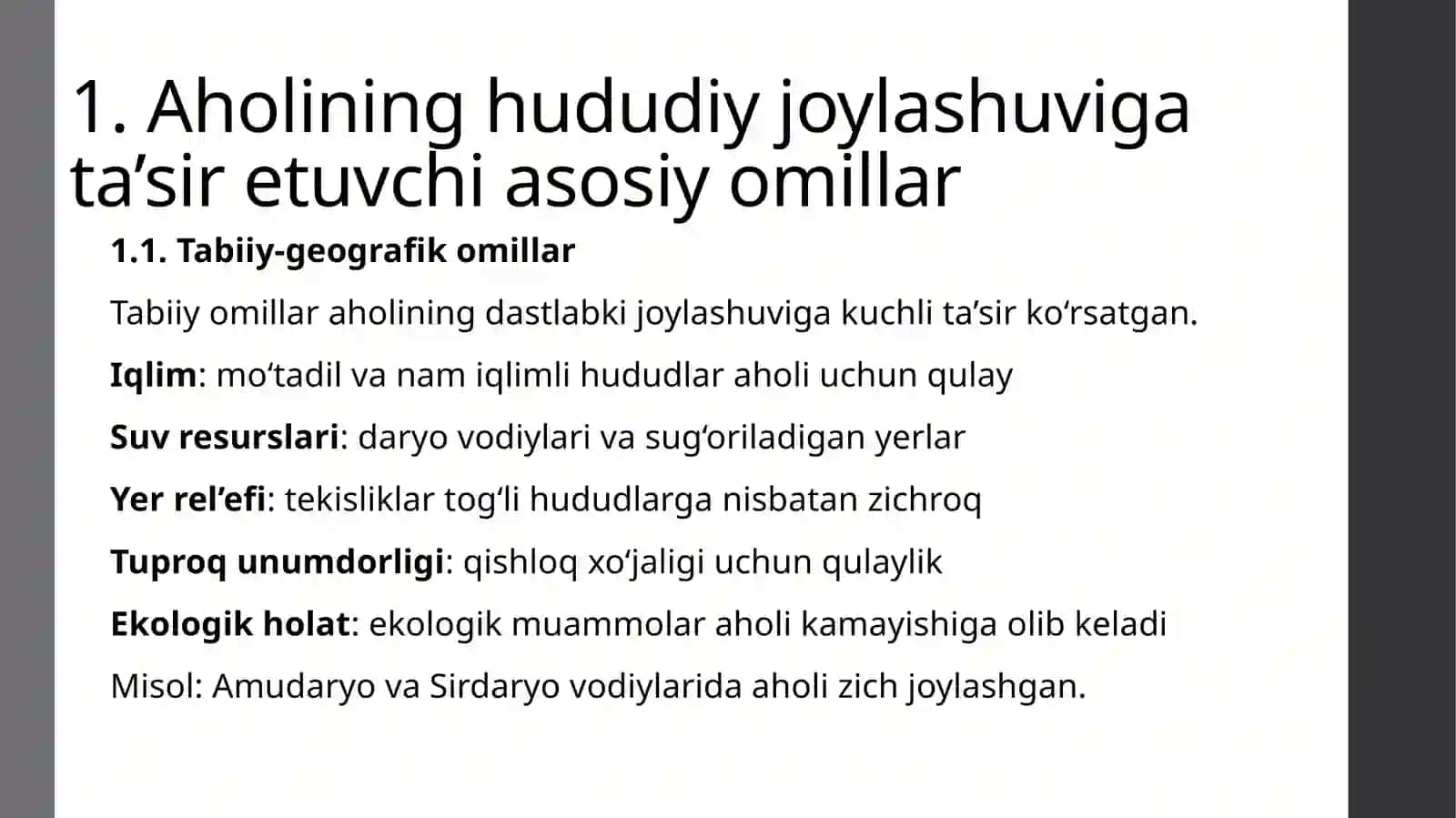 Aholining hududiy joylashuvi 3