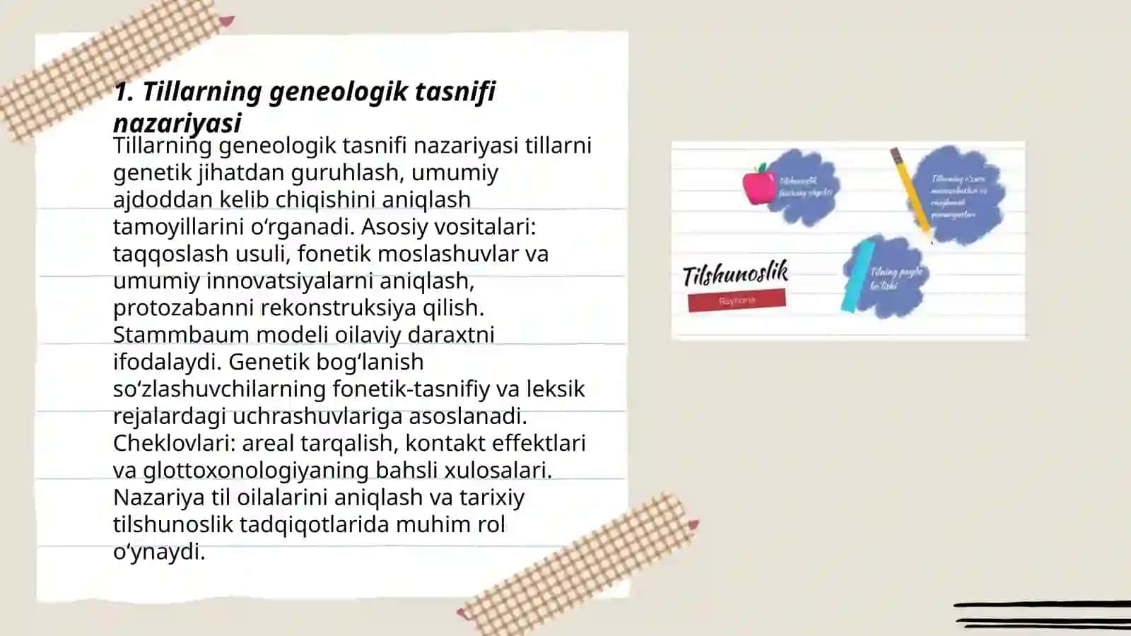 Tillarning Geneologik Tasnifi 3