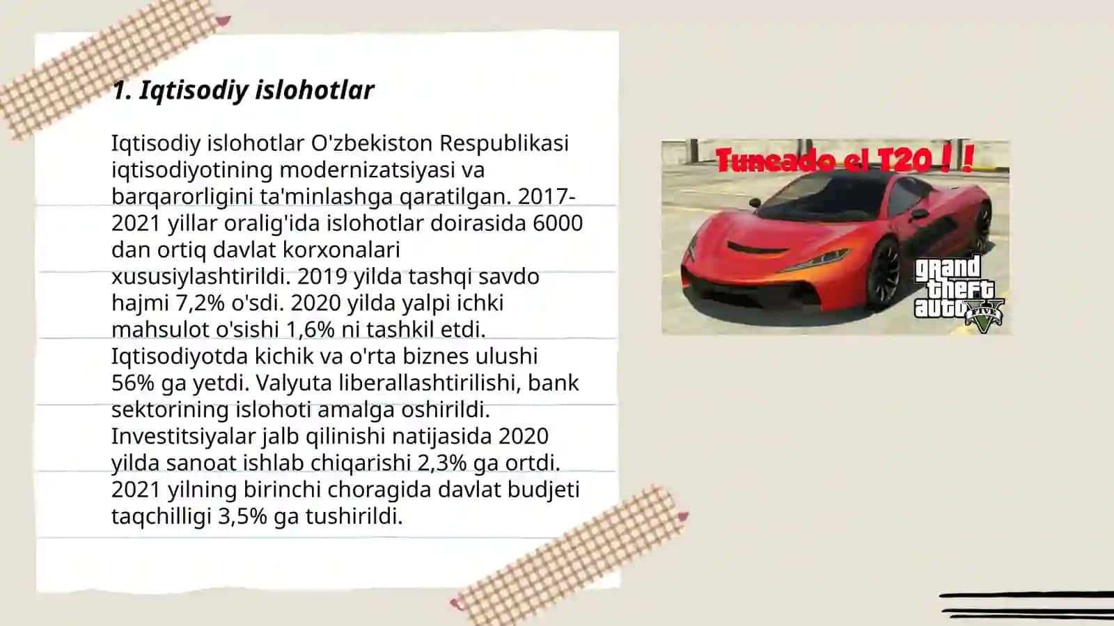 Iqtisodiy islohotlar 3