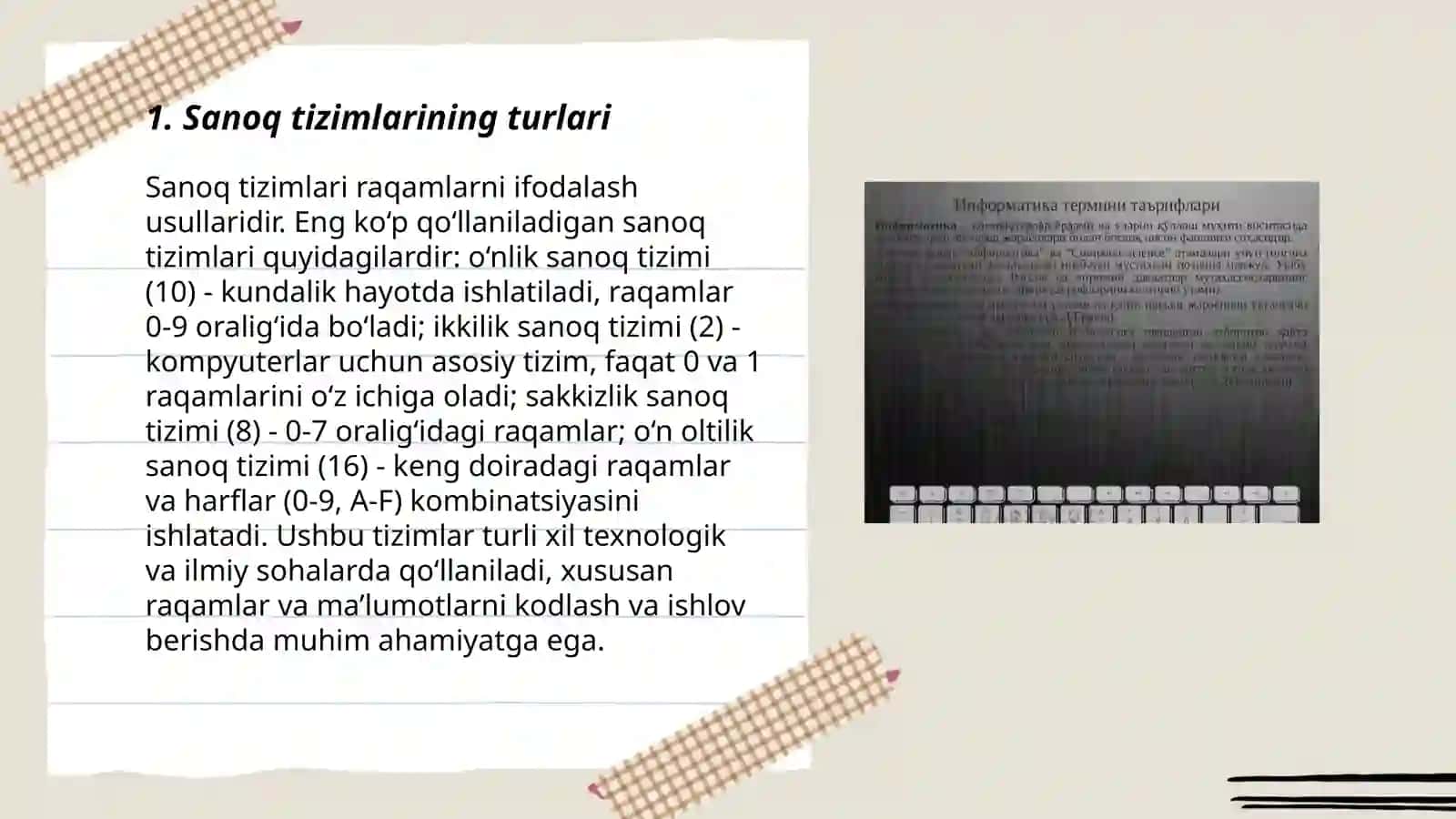 Sanoq sistemalari haqida 3