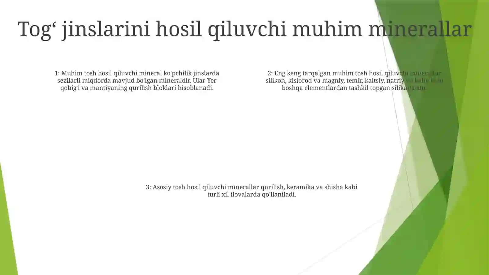 Jins Hosil Qiluvchi Minerallar 3