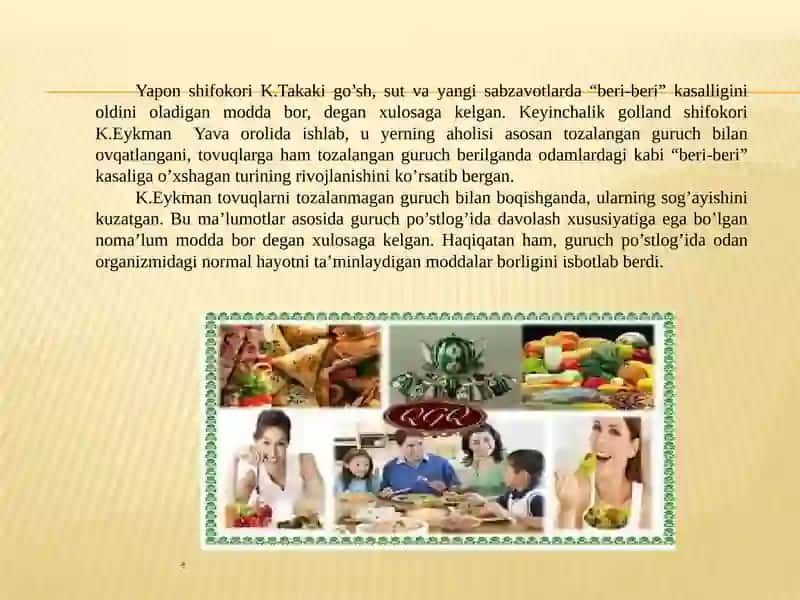 Vitaminlar va ularning organism uchun ahamiyati 3
