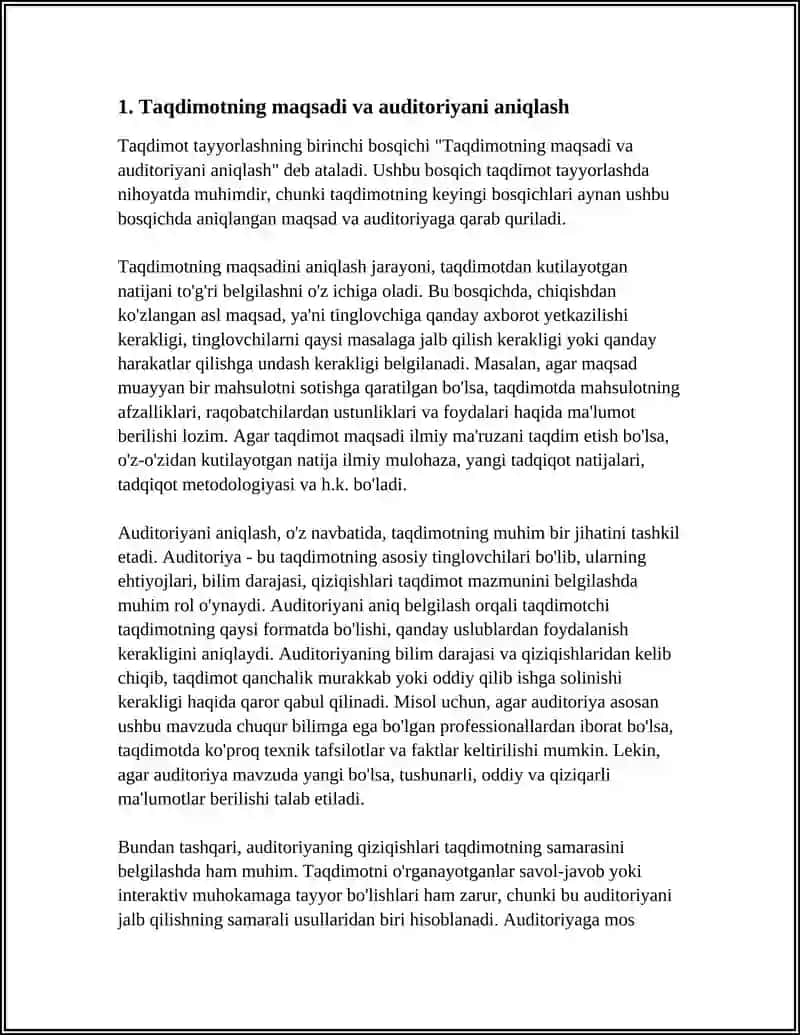 TAQDIMOT TAYORLASH VA AMALIYOTLAR 3