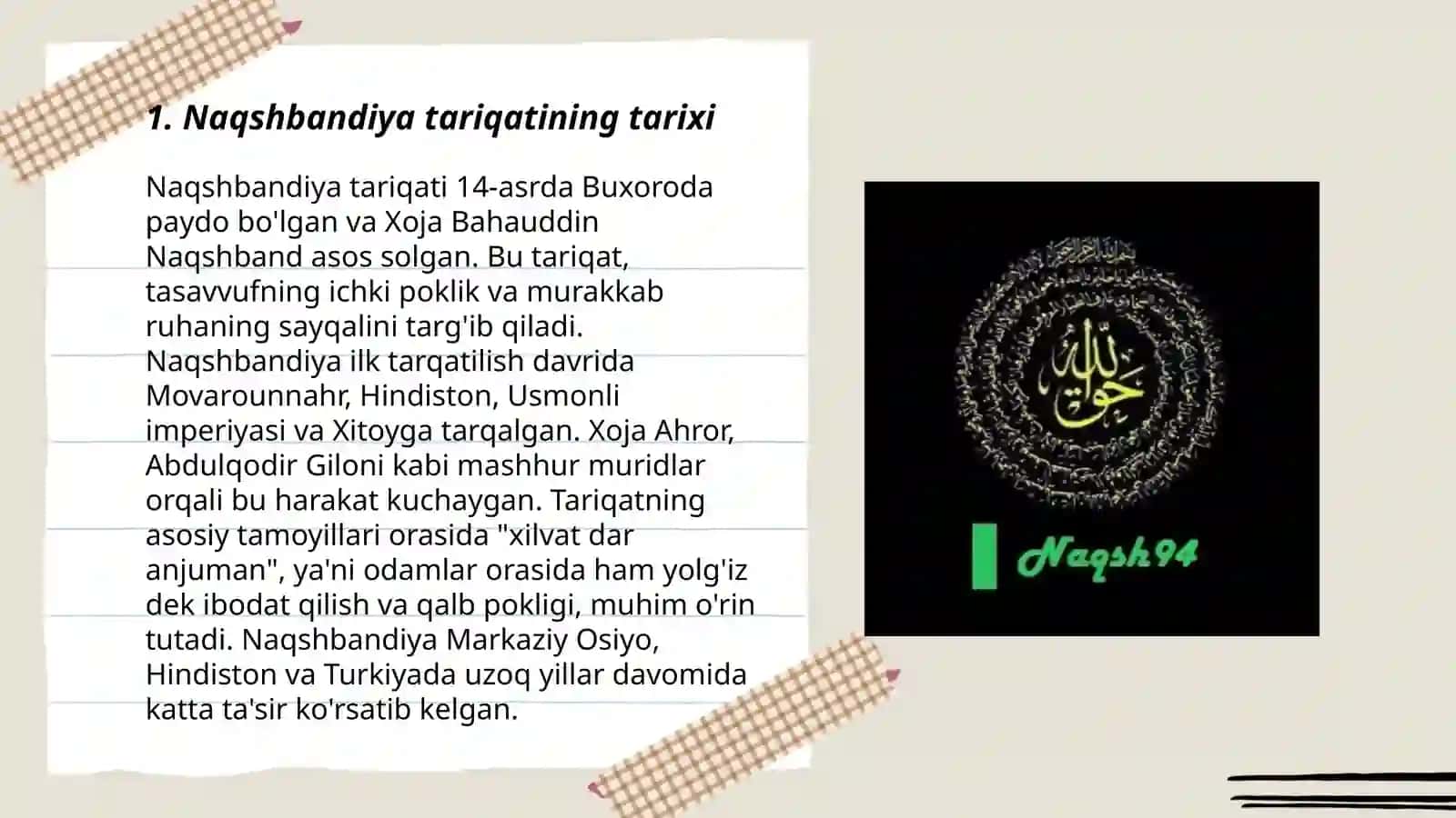 Naqshbandiya tariqati 3